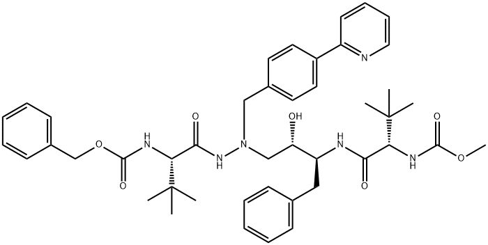 methyl N-(1-{[4-(2-{[(benzyloxy)carbonyl]amino}-3,3-dimethyl-N'-{[4-(pyridin-2-yl)phenyl]methyl}butanehydrazido)-3-hydroxy-1-phenylbutan-2-yl]carbamoyl}-2,2-dimethylpropyl)carbamate