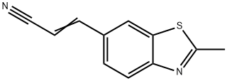 6-Benzothiazoleacrylonitrile,2-methyl-(6CI) Struktur