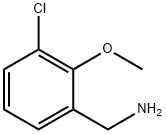 Benzenemethanamine, 3-chloro-2-methoxy- Struktur