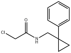 Acetamide, 2-chloro-N-[(1-phenylcyclopropyl)methyl]- Struktur