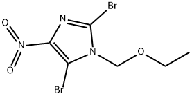 2,5-DIBROMO-1-(ETHOXYMETHYL)-4-NITRO-1H-IMIDAZOLE Struktur