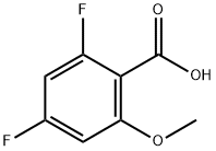 2,4-difluoro-6-methoxybenzoic acid Struktur