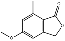 1(3H)-Isobenzofuranone, 5-methoxy-7-methyl- Struktur