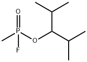 1-Isopropyl-2-methylpropyl methlyphosphonofluoridata Struktur