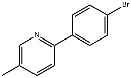 C12H10BrN Substance Availability 2-(4-bromophenyl)-5-methylpyridine Struktur