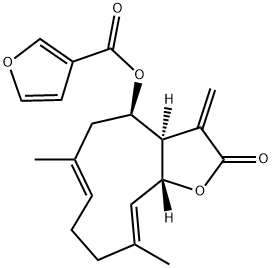 Beta-Furoyleupatolide Struktur