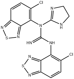 N,N''-Bis(5-chloro-2,1,3-benzothiadiazol-4-yl)-N-(4,5-dihydro-1H-imidazol-2-yl)-guanidine 結(jié)構(gòu)式