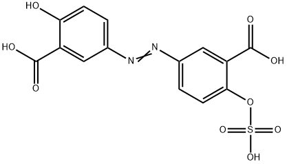 olsalazine-O-sulfate Struktur