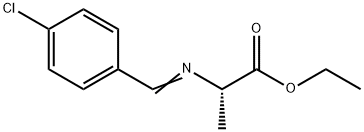 Alanine, N-[(4-chlorophenyl)methylene]-, ethyl ester Struktur