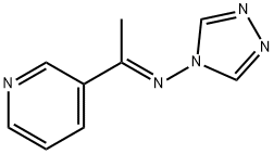 (E)-N-<1-(3-pyridyl)ethylidene>-4H-1,2,4-triazol-4-amine Struktur