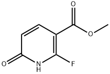 3-Pyridinecarboxylic acid, 2-fluoro-1,6-dihydro-6-oxo-, methyl ester Struktur