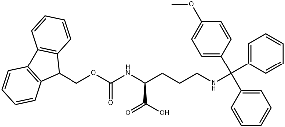 (9H-Fluoren-9-yl)MethOxy]Carbonyl Orn(Mmt)-OH Struktur