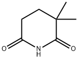 2,6-Piperidinedione, 3,3-dimethyl- Struktur