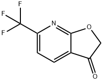 Furo[2,3-b]pyridin-3(2H)-one, 6-(trifluoromethyl)- Struktur