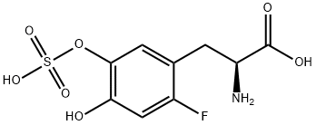 3-O-sulfato-6-fluoro-dopa Struktur