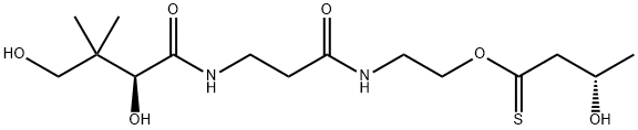 3-hydroxybutyrylpantetheine Struktur