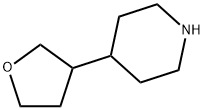 4-(Oxolan-3-yl)piperidine Struktur