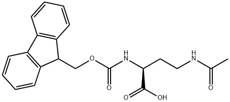 (9H-Fluoren-9-yl)MethOxy]Carbonyl Dab(Ac)-OH Struktur