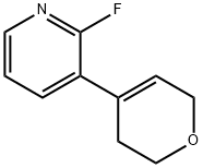 Pyridine, 3-(3,6-dihydro-2H-pyran-4-yl)-2-fluoro- Struktur