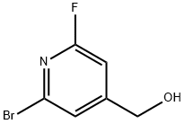 4-Pyridinemethanol, 2-bromo-6-fluoro- Struktur