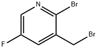 Pyridine, 2-bromo-3-(bromomethyl)-5-fluoro- Struktur