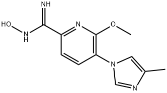 (Z)-N-hydroxy-6-methoxy-5-(4-methyl-1H-imidazol-1-yl)picolinimidamide(WXC04230) Struktur