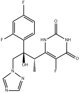 Dihydroxyvoriconazole Struktur