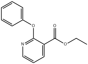 3-Pyridinecarboxylic acid, 2-phenoxy-, ethyl ester Struktur