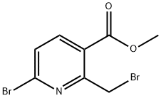 methyl 6-bromo-2-(bromomethyl)nicotinate Struktur