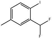 Benzene, 2-(difluoromethyl)-1-iodo-4-methyl- Struktur