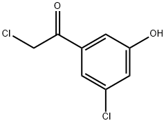 Ethanone, 2-chloro-1-(3-chloro-5-hydroxyphenyl)- Struktur