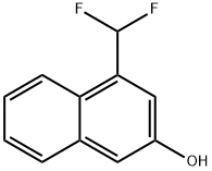 2-Naphthalenol, 4-(difluoromethyl)- Struktur