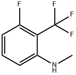 Benzenamine, 3-fluoro-N-methyl-2-(trifluoromethyl)- Struktur