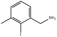 Benzenemethanamine, 2-iodo-3-methyl- Struktur