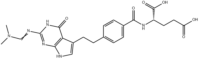 N-2-[(Dimethylamino)methylene]amino Pemetrexed Struktur