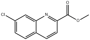 7-Choloquinoline-2-carboxylic acid methyl ester Struktur