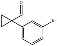 Cyclopropanecarboxaldehyde, 1-(3-bromophenyl)- Struktur