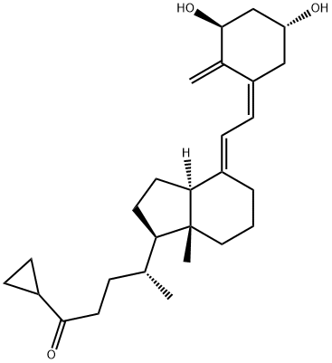 (5Z,7E)-9,10-Seco-26,27-cyclo-1α,3β-dihydroxycholesta-5,7,10(19)-trien-24-one Struktur