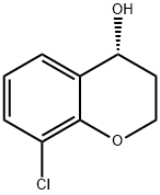 2H-1-Benzopyran-4-ol, 8-chloro-3,4-dihydro-, (4R)- Struktur