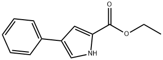 ethyl 4-phenyl-1H-pyrrole-2-carboxylate Struktur