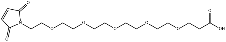 Mal-PEG5-acid Struktur