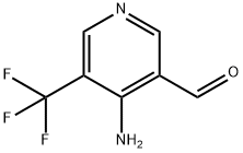 3-Pyridinecarboxaldehyde, 4-amino-5-(trifluoromethyl)- Struktur