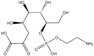 3-deoxy-2-octulopyranosonate 7-(2-aminoethyl phosphate) Struktur