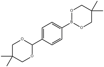 1,3,2-Dioxaborinane, 2-[4-(5,5-dimethyl-1,3-dioxan-2-yl)phenyl]-5,5-dimethyl- Struktur