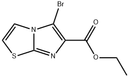 Imidazo[2,1-b]thiazole-6-carboxylic acid, 5-bromo-, ethyl ester Struktur