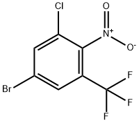 Benzene, 5-bromo-1-chloro-2-nitro-3-(trifluoromethyl)- Struktur