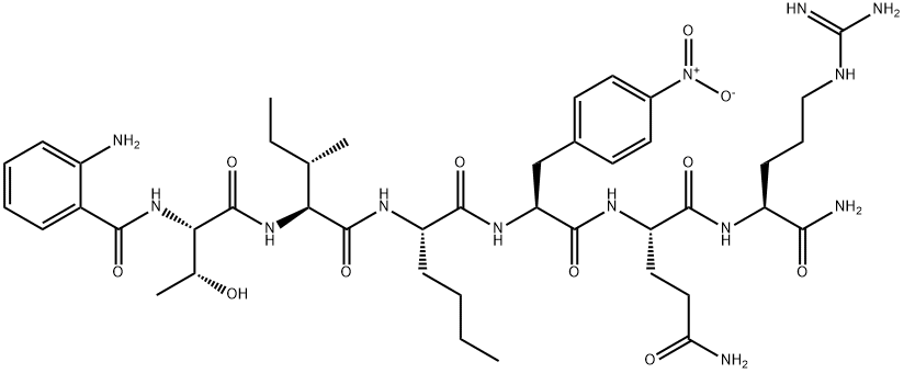 Abz-Thr-Ile-Nle-p-nitro-Phe-Gln-Arg-NH2 Struktur