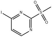 Pyrimidine, 4-iodo-2-(methylsulfonyl)- Struktur