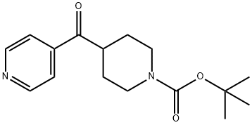 tert-Butyl 4-[(pyridin-4-yl)carbonyl]piperidine-1-carboxylate Structure