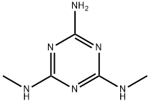 1,3,5-Triazine-2,4,6-triamine, N2,N4-dimethyl- Struktur